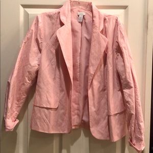 Chico’s pink jacket size 2/translates to 14